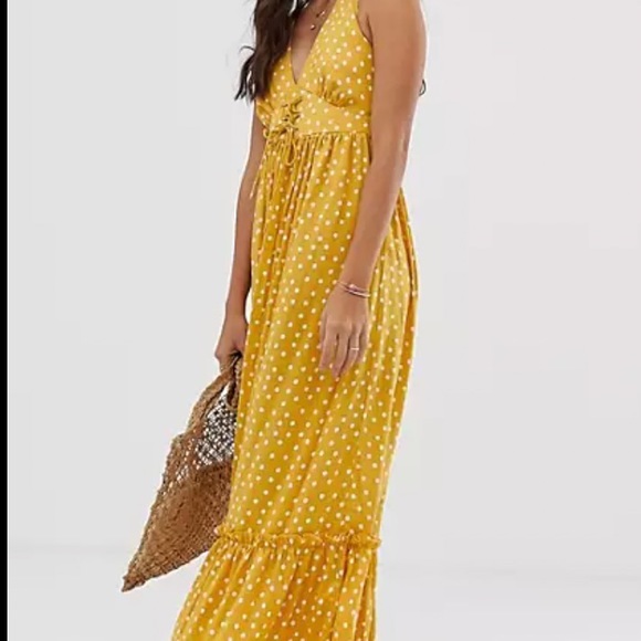 knee length dresses for ladies Saloni London - Chandra Dress in Mono Dot main image 0
